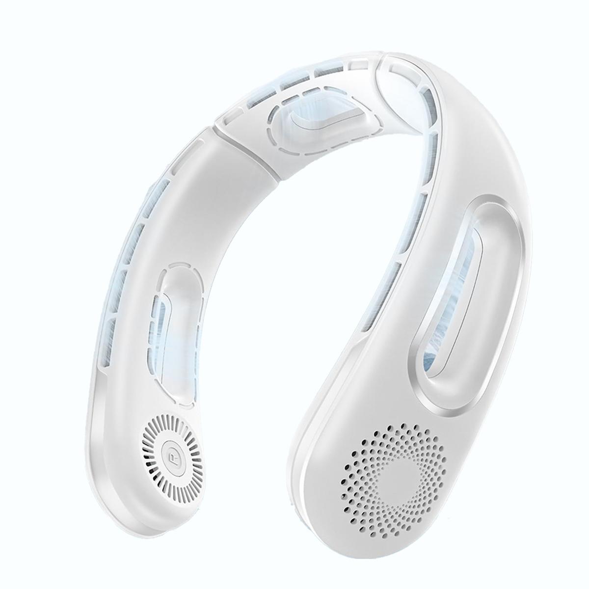 

Neck Fan, Hands Free Bladeless Neck Fans Portable Rechargeable, 360° Cooling Neck Fan, for Travel, Outdoor White CHINA