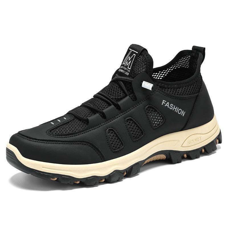 Hiking shoes men's summer new breathable and comfortable single shoes men's outdoor sports shoes Korean version of casual and comfortable dad shoes