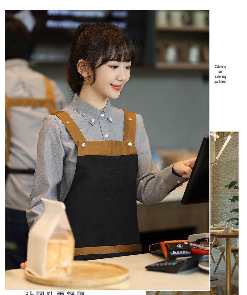 Waterproof Oil-Proof Logo Apron for Milk Tea & Coffee Shops