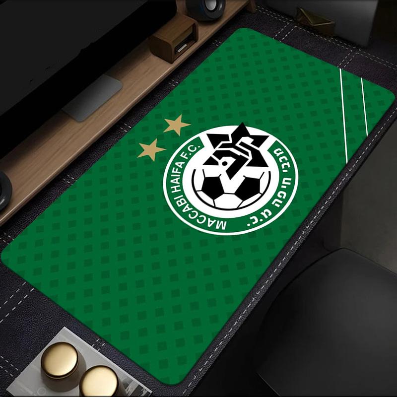 Maccabi Haifa Football Crest mouse pad, rubber base, esports desk mat, mouse pad for gamers and office use, gaming desk , easy to clean mat