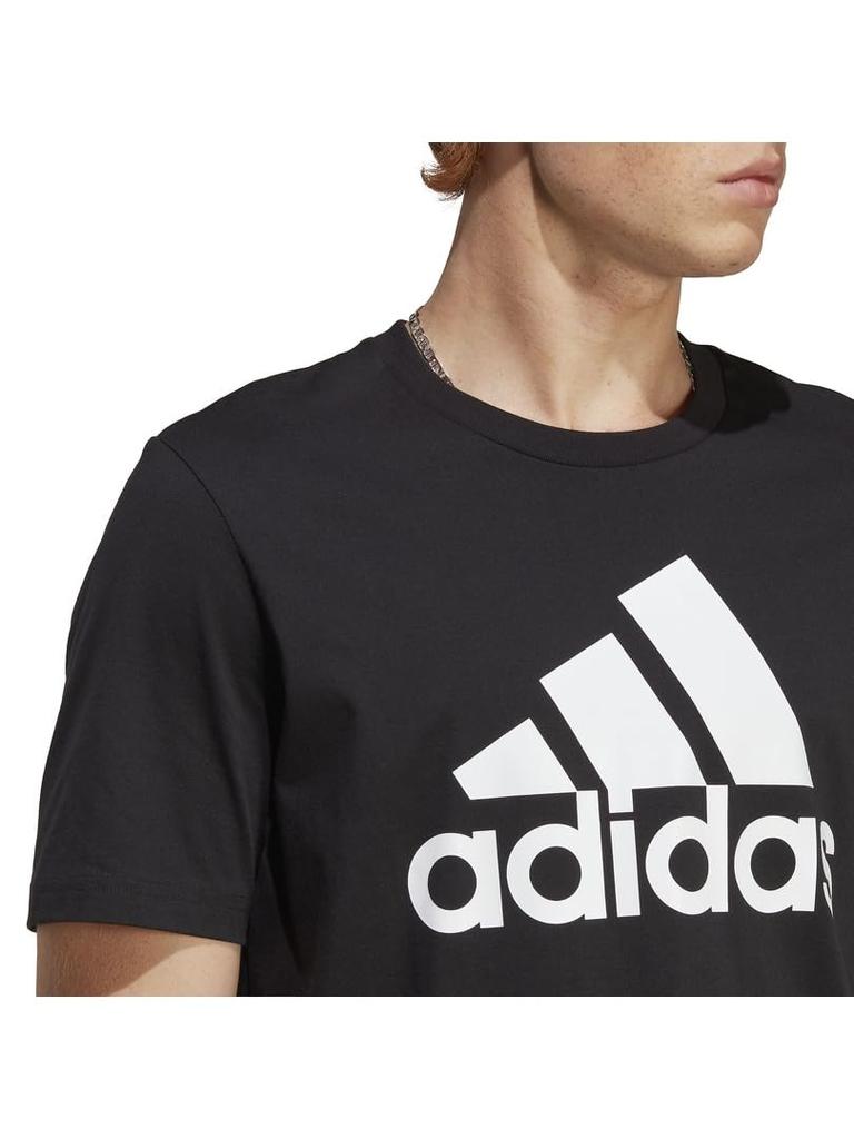 Short Sleeve Essentials Single Jersey Big Logo ECQ96 S [Adidas] T-Shirt Black/White (IC9347)