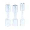 Straight Aluminum Beadlock Splice Fitting 3 Available Sizes #6 #8 #10 for Auto A/C Reduced Barrier Hose Retrofit