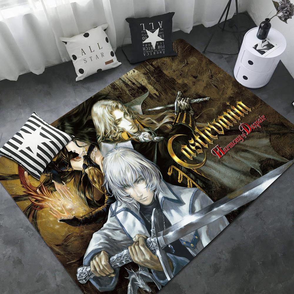 Castlevania Long Rugs Nordic Style Bedroom Living Room Doormat Home Balcony Anti-Slip Toilet Rug
