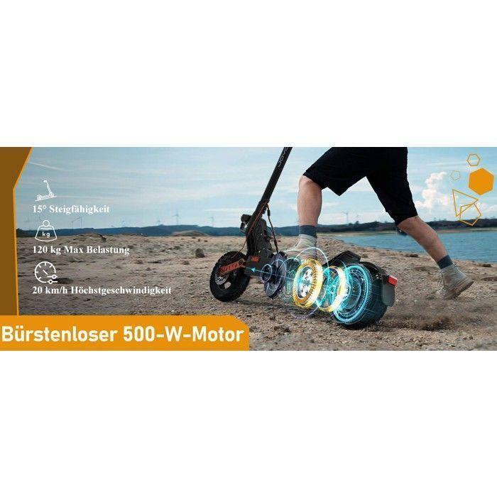 Trotinete elétrica dobrável certificada ABE JOYOR S5 - Motor 500 W - Bateria 48 V-13 Ah - Pneus 10 polegadas - Preto