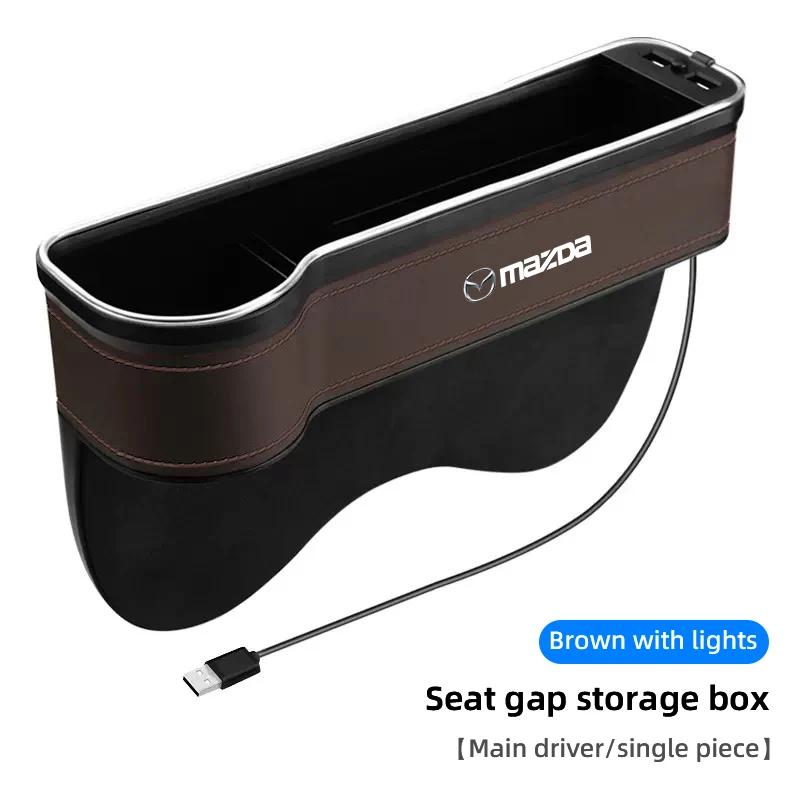2025 Žhavé auto LED světla do sedadla úložný box držák na nápoje s USB nabíjením pro Mazda 2 6 3 CX5 CX80 CX70 CX90 MX30 CX60 CX50 CX30