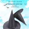 Cappello da Strega di Halloween per Adulti e Bambini - Accessorio Mago/Incantatore in Tessuto Oxford Nero