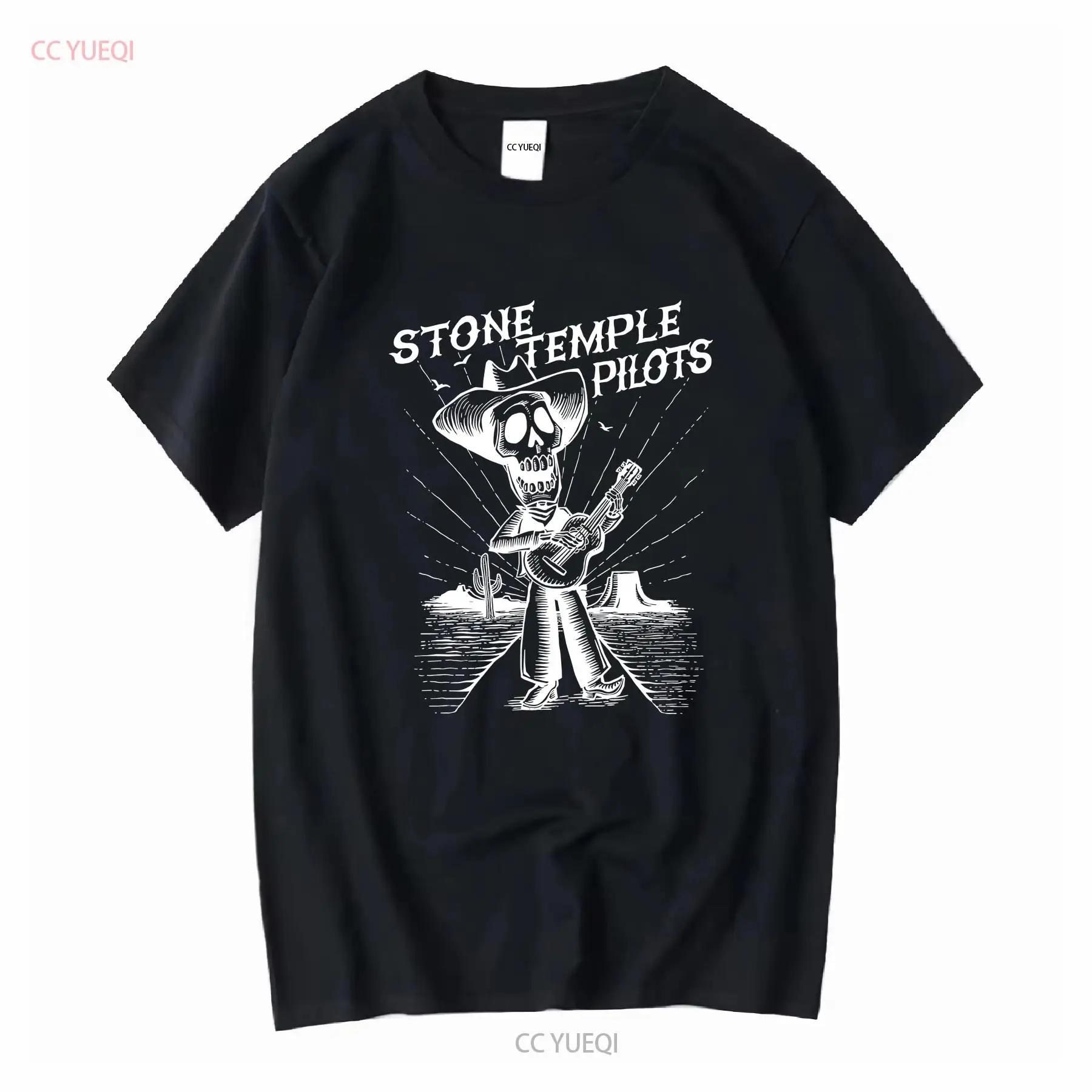 Stone Temple Pilots Day of the Dead Skeleton T Shirt long or short sleeves vintage Washed Slightly homme Breathable Soft S разноцветный