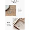 Korean Style Pull Out Flower Long Snake Bone Sweater Necklace For Women