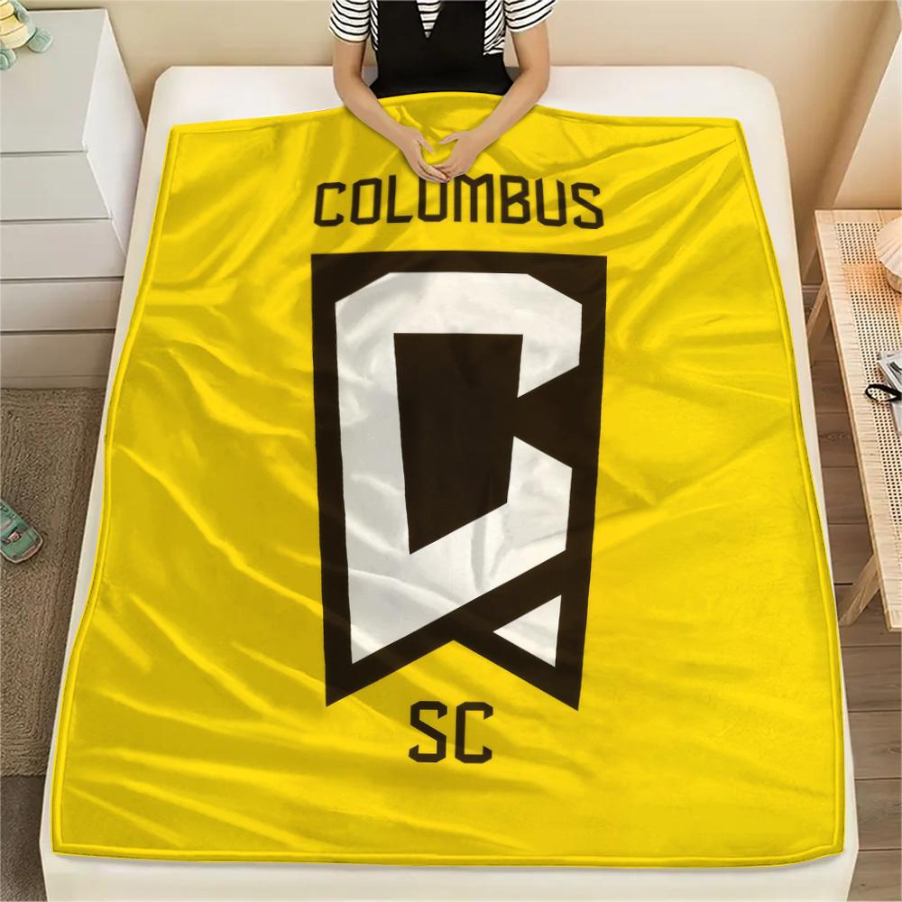 Columbus Crew Print Flanelldecke, Hohe Qualität, Bequem für alle Jahreszeiten, Heimdekoration, Wärme und Komfort