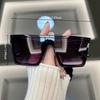 Square Oversized Sunglasses Women Men Brand Designer Retro Sun Glasses Female Male Shades Mirror Outdoor Uv400