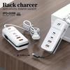 5.1A Multi Port USB Wall Charger Dual PD Type-C Power Adapter with Extension Cord Quick Charge Travel-friendly Power Bank