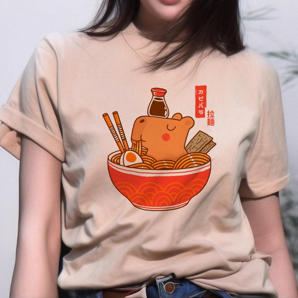 Capybara Top Women Graphic Summer Anime Tshirts feUnisex Comic Funny Unisexga Clothing