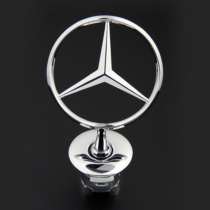 Premium Mercedes Benz Chrome Logo Hood Badge Emblem For Classic And Modern W201 W124