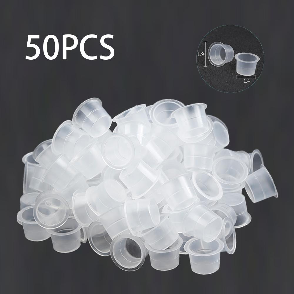 

ФЕНИКСИ принадлежности для татуировки 100 шт. одноразовые маленькие чернильные пигментные колпачки пластиковые стаканчики