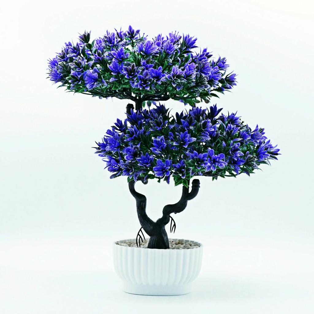 Künstliche Blume, Höhe 31cm, Grün, Xiangyun Kiefer Bonsai, Heimdekoration, Hochzeitsszene, Desktop Grünpflanze Topfpflanze