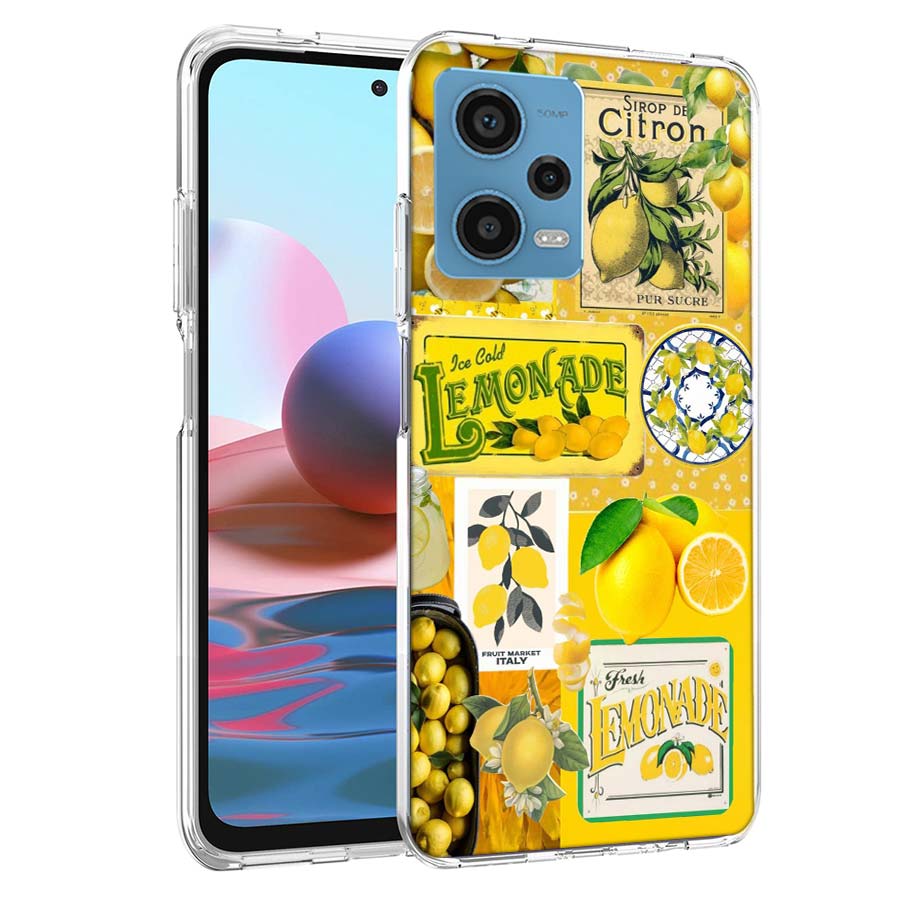 

Lemon Phone Case For Redmi 12 13C 14C 12C Note 14S 13 14 Pro Plus 10 10C 10A 9 9T 9C 9A 8 8A K80 Pro Cover Cell Clear TPU Redmi Note 14 5G