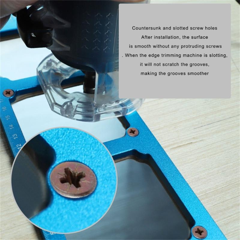 Aluminum Switching Socket Template Tool High Accuracy Provide Excellent Cutout Positioning for 86 Box Outlet Installation