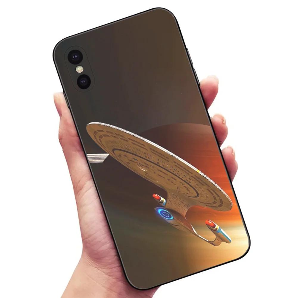 Star T-Trek tv Phone Case For Samsung S24,23,22,30,21,10,9,Ultra,Plus,Lite,FE,5G Black Soft Case