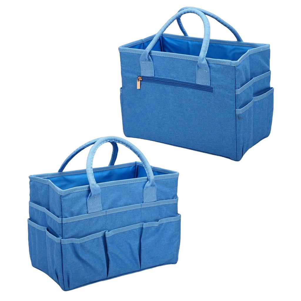 Craft Organizer Bag 10 Pockets Oxford Fabric Spacious Arts and Crafts Storage Teacher Stationery Sewing Gardening Tool