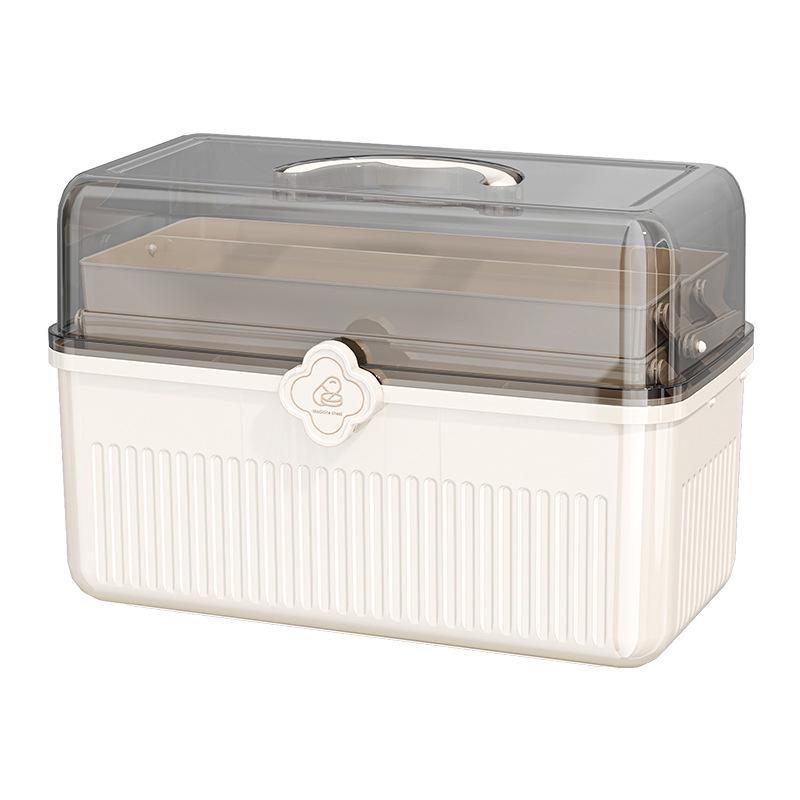 Transparent Multi-Layer Family Medicine Box: Large Capacity First Aid Storage