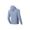 Li-Ning Plain Hooded Cardigan Sweatshirt Men Sweatshirts Soft-Gray-Blue AWDSB85-3