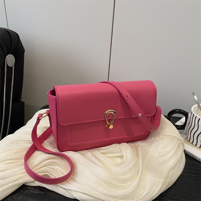 Retro New Light Luxury Commuter Underarm Bag Niche Lock Handbag Fashion Trend One Shoulder Crossbody