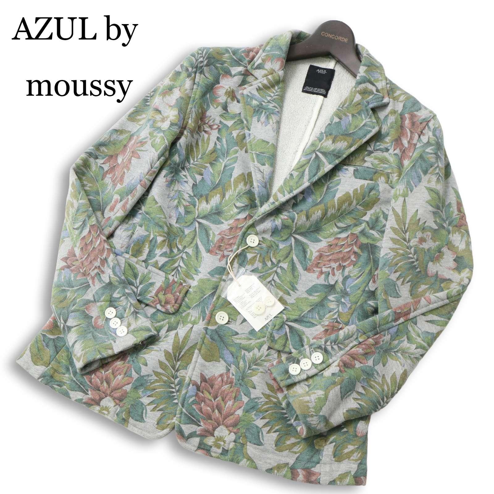 New, unused AZUL by moussy All year round Floral pattern Flower all over pattern Sweatshirt Tailored jacket Sz.S Men s