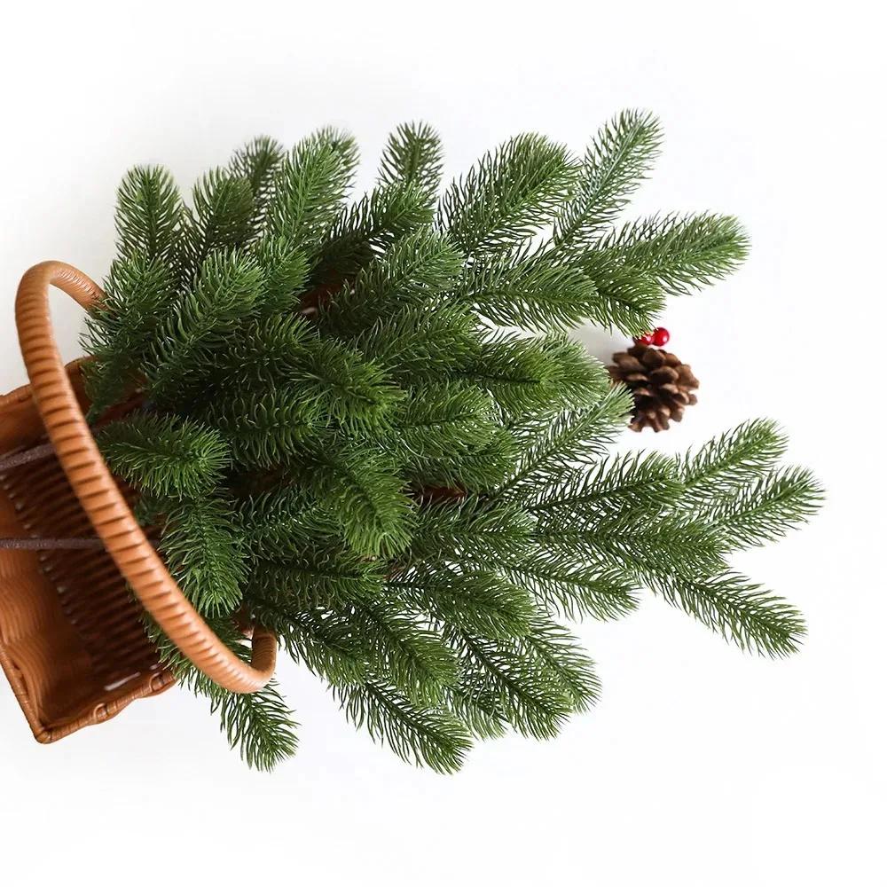 Christmas Pine Branches Christmas Decoration Artificial Fake Plant Pine Needles Wreath DIY Xmas Tree Home Decor New Year
