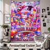 Wall Hanging Tapestry With Custom Name & Text, The Amazing Digital Circus Decorative Tapestry For Bedroom