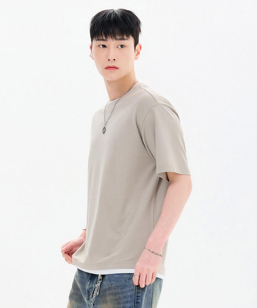 CHASECULT Men'S Layered Short Sleeve T-Shirt-Fbrk5815D0X
