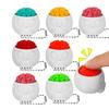 Stress Relief Toys 3D Printed Skull Brain Keychain Fidget Toy with Crisp Pressing Sound Portable Pendant for Backpack Bag Keys Unique Gift for Teens