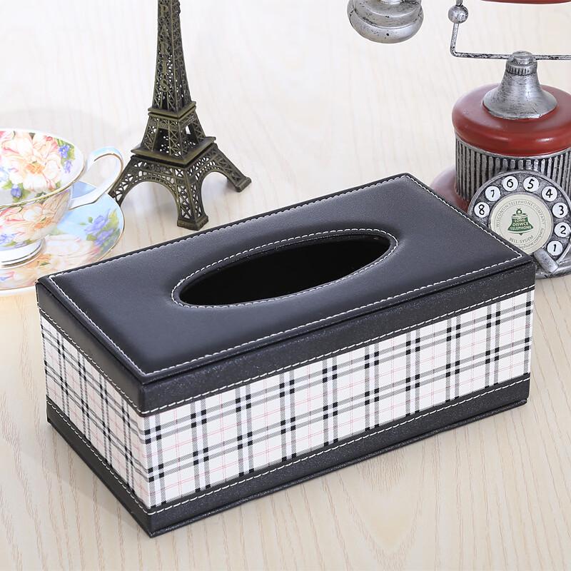 Drayne Leather Tissue Box