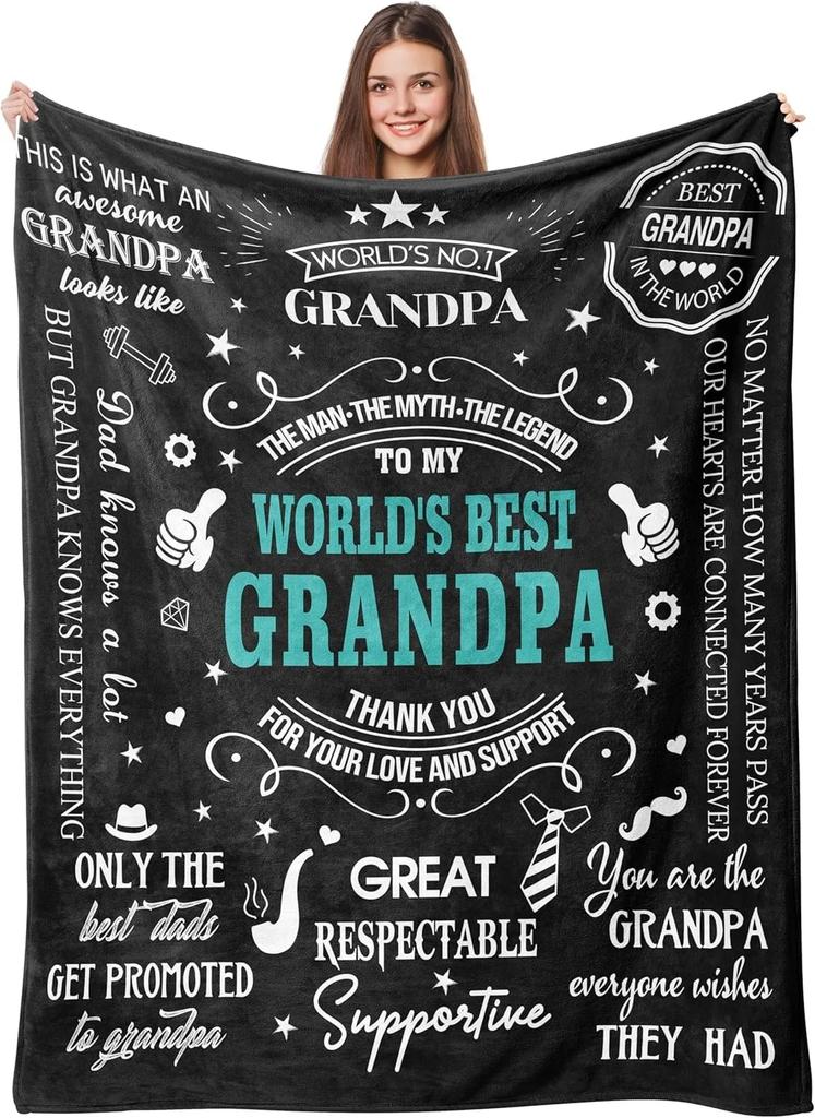 Idea Gifts For Brother Blankets for Father's Day Mother's Day Anniversary Birthday Thanksgiving for Dad Mom Uncle Aunt Grandpa