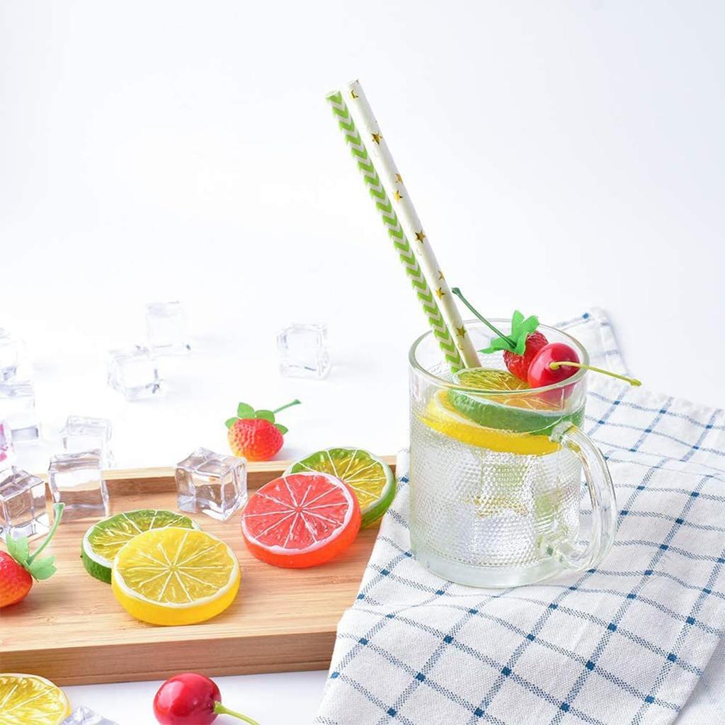 Lanito Artificial Lemon Simulated Set of Fruit Food Realistic Fruit Photography Summer Party Room Ornament Fruit, Ice, 27, Model, Sample, Model, Prop,