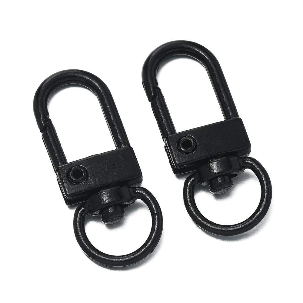 10pcs/Lot Colorful Snap Lobster Clasp Hooks for DIY Colorful Trinkets Making Rotating Pet Keychain Bag Keyring Accessories