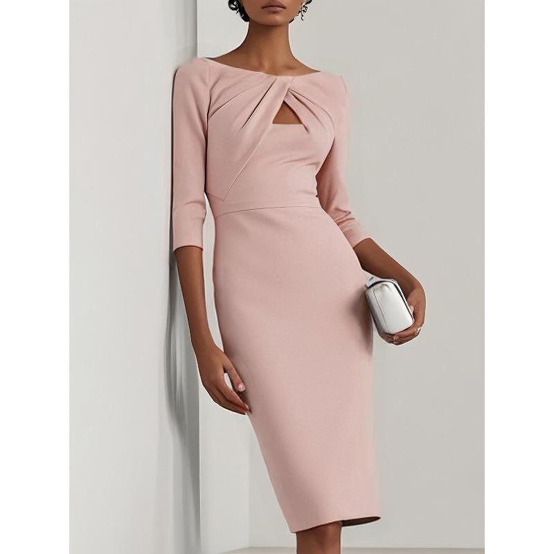 Autumn Elegant Temperament Slim Dress Slim Party Dress Dress Woman