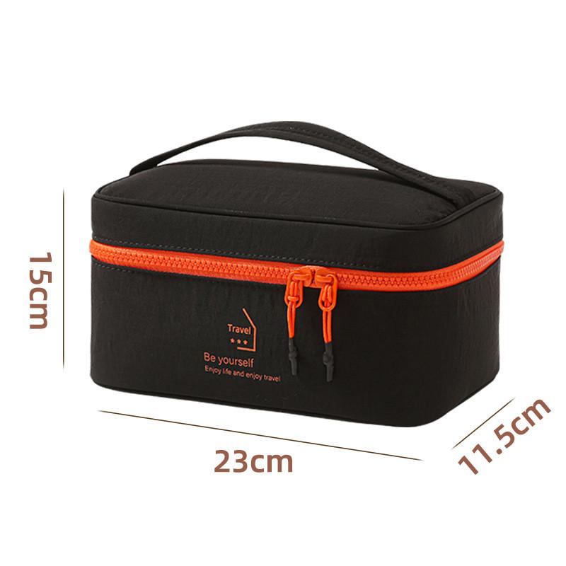 Makeup Bag With Waterproof Nylon Travel Organizer For Cosmetics And Toiletries