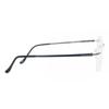 Rimless Square Black Smartbuy Collection Chronia Tt 131 M04 Fashion Unisex Eyeglasses