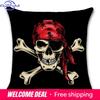Pirate Skull Printed Cushion Cover Decorative Home Sofa Chair Car Seat Friend Kids Boys Bedroom Gift Pillowcase