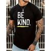 European Sizes Men's Fashion Trendy Round Neck T-Shirt with Fun English Print, Humorous and Interesting, Suitable for Spring ...