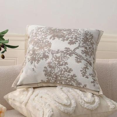 Brown Coffee Pillow Covers Nordic Style Jacquard Pattern Cushion Cover Light Luxury Modern Simplicity Sofa Pillowcase Home Decor