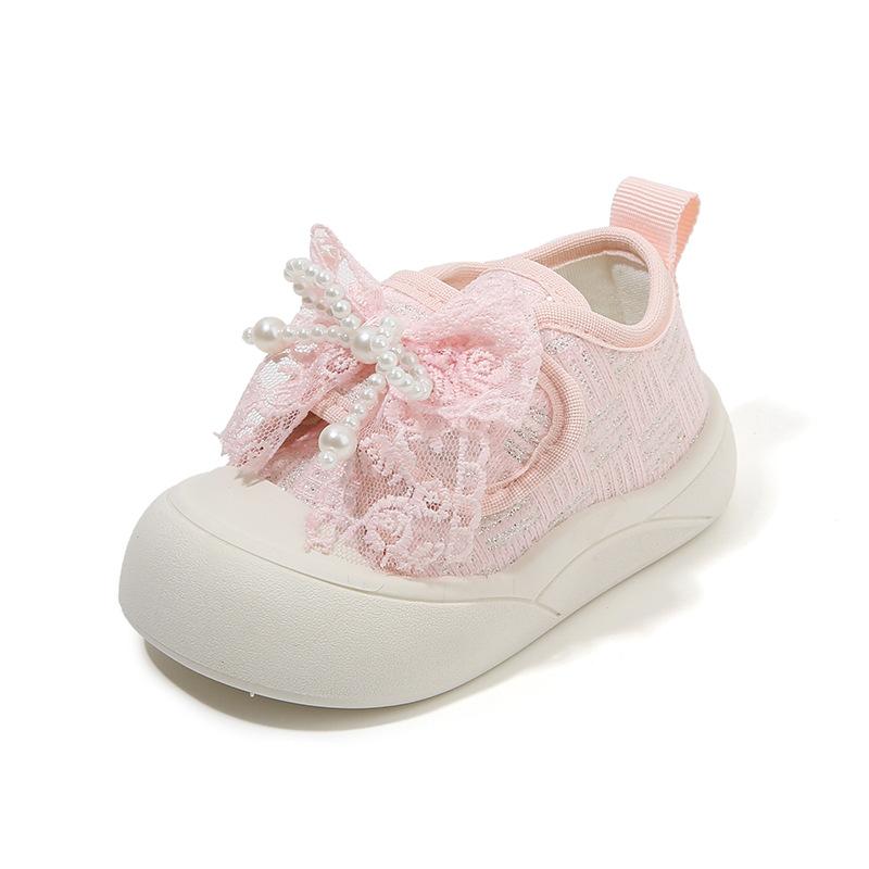 Girls Shoes 2025 Autumn New Style Girl Canvas Shoes Bow Princess Shoe Breathable Casual Children Shoe Designer Shoe Girl Shoes