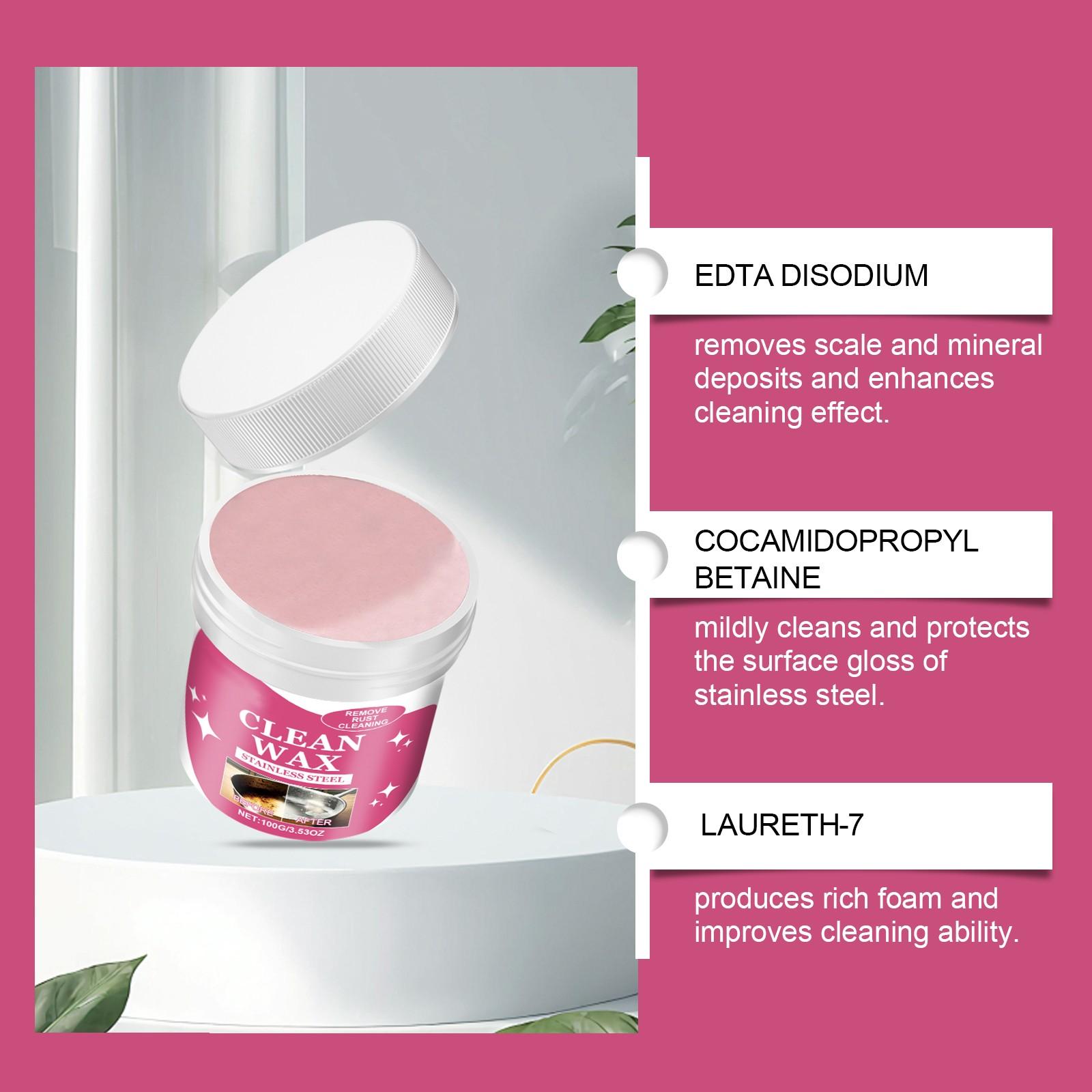 Паста для чистки кухонной нержавеющей стали Многофункциональная дезактивирующая паста — фото 5