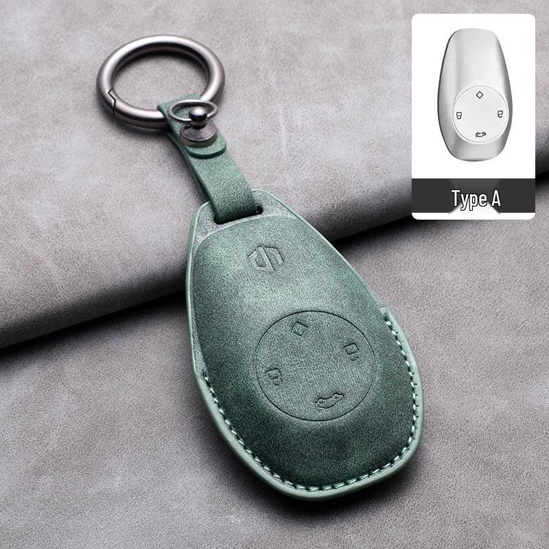 Li Auto C11 High-End Lambskin Key Case: Original Color Buckle Bag for Car Keys