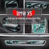 Interior Protective Film for 23/24 BMW X5: Tempered Glass for Center Screen & Door Sill Strips
