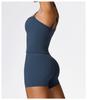 Women's European & American Style Quick-Dry Yoga Set: Tight Vest and Shorts for Outdoor Running and Fitness