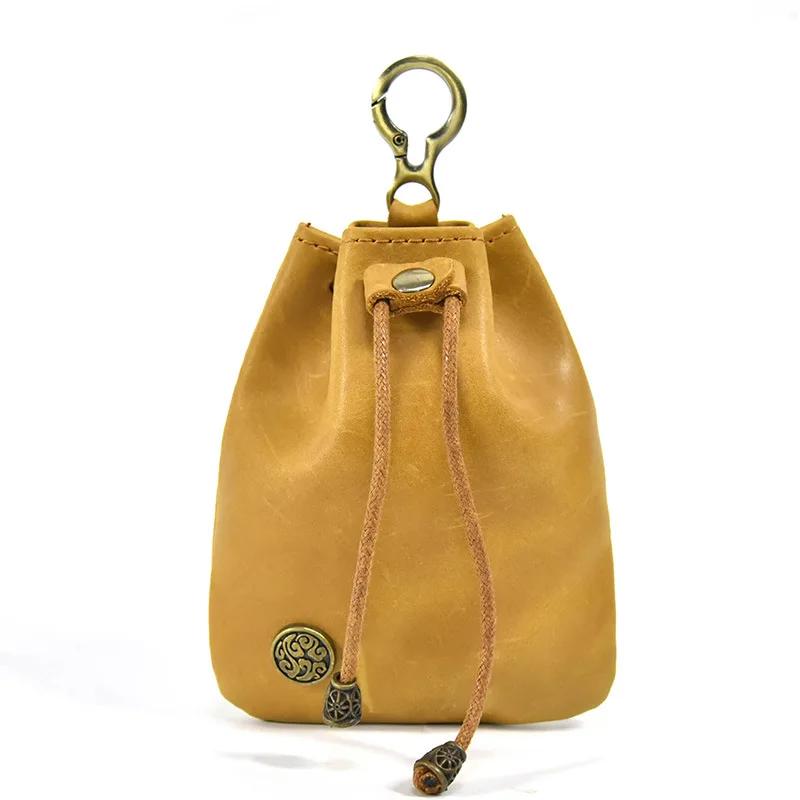 Artificial Leather Dice Bag Vintage Waist Bag Japanese Style Drawstring Pouch For D&D MTG RPG Table Games Gift Ideas Coin Purse