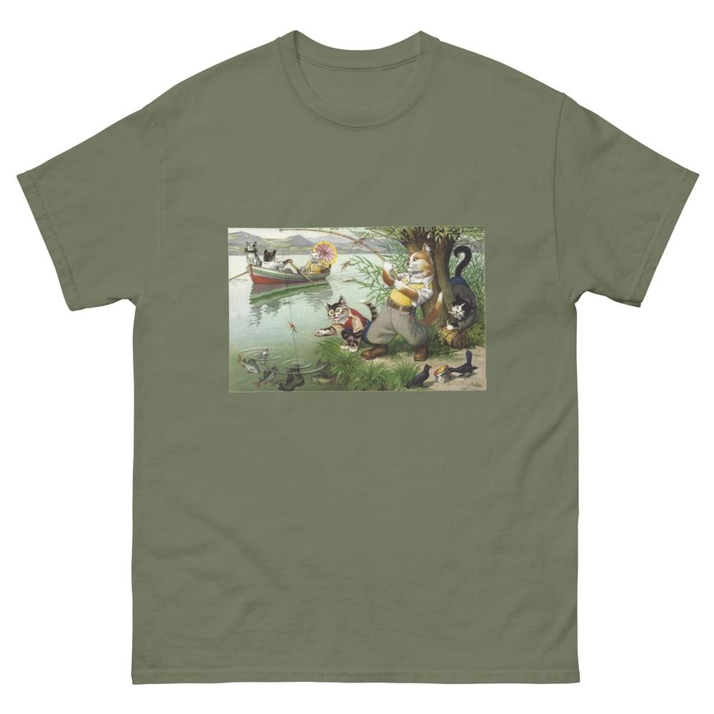 

Mainzer Cat Postcards and Eugen Hartung Cats Unisex T-Shirt 2XL