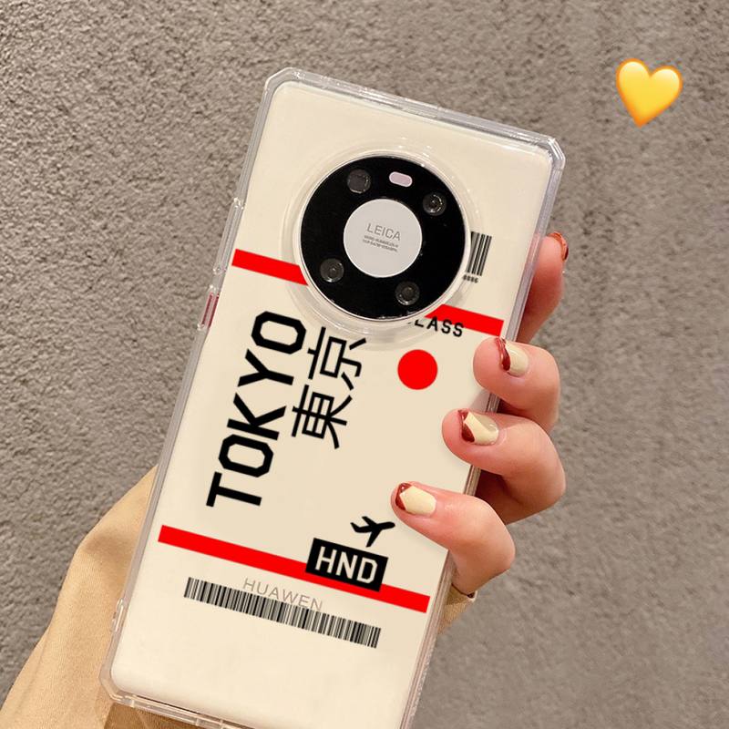 Custodia per telefono INS Light Ticket Aereo per Samsung S20 ULTRA S30 per Redmi 8 per Xiaomi Note10 per Huawei Y6 Y5 cover