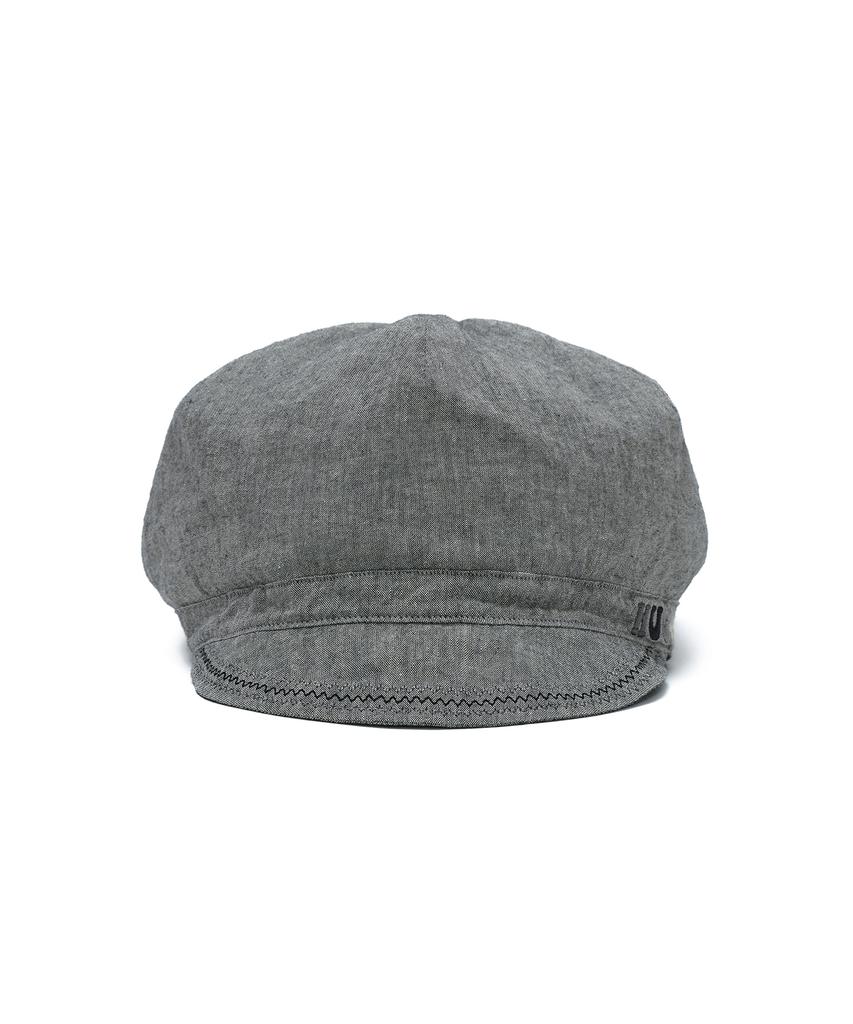 HUG YOUR SKIN Washed Denim Newsboy Cap (Black)